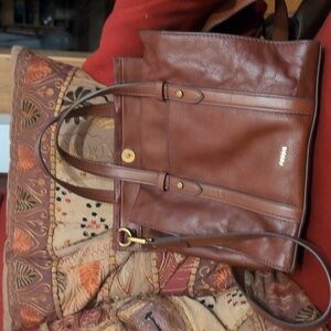 Fossil leather bag
